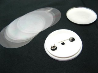 100 Set Unfishined Round Badge Making Findings 37#