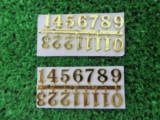 20Set X 15Pcs Self Adhensive Golden Arabic Clock Repair Numbers