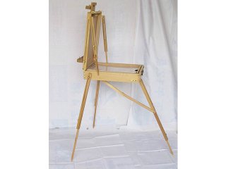 New Oil Paint Studio Set w/ Sketchbox Wood Easel