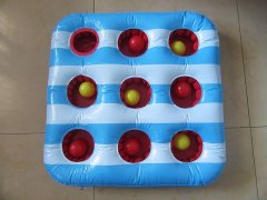 (image for) 1Set Inflatable 3 in A Row Ball Toss Game Pool Party Favor
