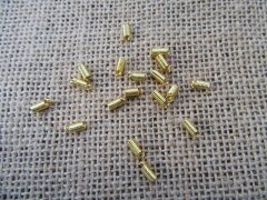 (image for) 100Pkts X 20Pcs Golden Plated Spring Coil Ends Connector Finding