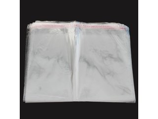 1000 Clear Self-Adhesive Seal Plastic Bags 20x34cm (image for) 1000 Clear Self-Adhesive Seal Plastic Bags 20x34cm