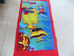 (image for) 1Pc Cotton Fish Beach/Bath Towels 175X70cm