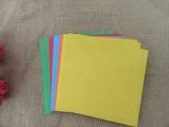 (image for) 1Pack x 120Pcs Plain Ribbon Color Lucky Origami Paper for Funny