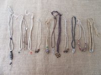12X Handmade Knitted Necklace with Assorted Pendants