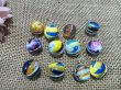 12Pcs Galaxy Nebula Etc Glass Ball Pendant Assorted