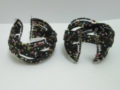 (image for) 12Pcs New Open Ended Bangle Multi Loop Seed Beads Bracelet
