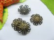 200pcs Antique Bronze Flower Bead Caps 14mm (image for) 200pcs Antique Bronze Flower Bead Caps 14mm