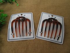 (image for) 1Pc Gloss Hair Comb Barrette Soft Gentle Styling Grip Pin Hair