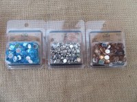 9Sheets Flatback Acrylic Gemstones Rhinestones Mixed Color