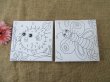 (image for) 5Pcs Colour In Canvas Artist Painting Colouring Drawing Set 15x1