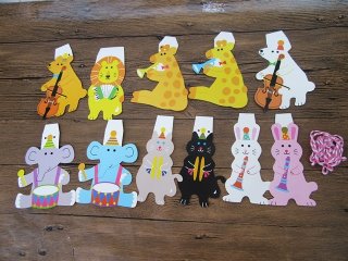 (image for) 12Sheets Animal Banner Flag Bunting Garland Party Decoration