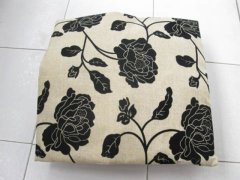 (image for) 2Pcs HQ Dark Ivory Lotus Hemp Pillow Cushion Covers 43cm