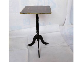 New Wooden Square Side Table on Pedestal