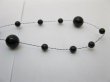 1Roll X 60Meter Black Beaded Garland for Wedding Craft Dia.10mm (image for) 1Roll X 60Meter Black Beaded Garland for Wedding Craft Dia.10mm