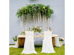 1Pc White Long Tutu Gauze Chair Cover Wedding Venue Banquet 1Pc White Long Tutu Gauze Chair Cover Wedding Venue Banquet