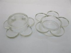 (image for) 144Pcs Flower Shape Glass Candle Holder Wedding Favor