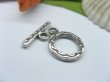 100sets Metal Flat Round Toggle Clasp yw-ac-tc113 (image for) 100sets Metal Flat Round Toggle Clasp yw-ac-tc113