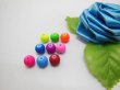 (image for) 250 Round Acrylic Rubber Beads 12mm for Jewelry Making