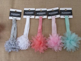 1Pc Flower Hairband Hair Elastic Scrunchies Head Band