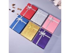 (image for) 12 Jewellery Gift Box for Necklaces & Rings 7x9cm Mixed Color
