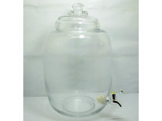 1X Apothecary Drink Beverages Dispenser Jar with Tap 40cm High