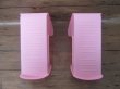 (image for) 5Pairs Pink Single Shoe Shelf Display Stand Rack Holder