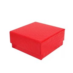 (image for) 24Pcs Red Ring Necklace Earring Paper Boxes 75x75mm Jewelry Gift Box