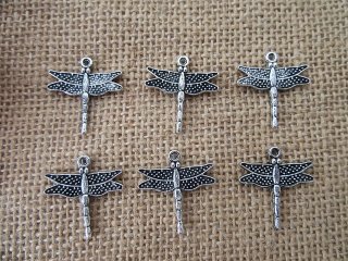 100Pcs New Dragonfly Beads Charms Pendants Jewellery Findings