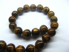 (image for) 5Strands x 36pcs Tiger Eye Round Gemstone Beads 10mm