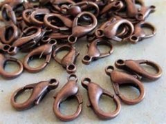 (image for) 500 Metal Lobster Claw Clasps Jewellery Finding 14mm 2 Colors