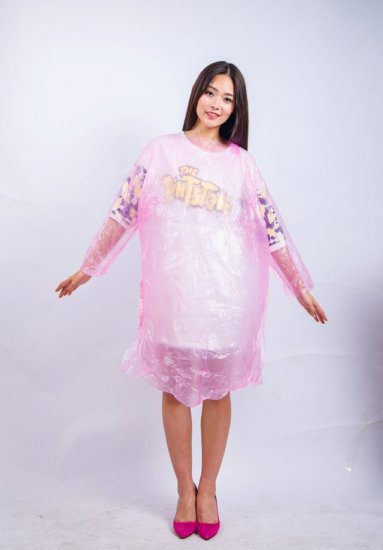 40Pcs Adult Plastic Disposable Raincoats Mixed Color - Click Image to Close