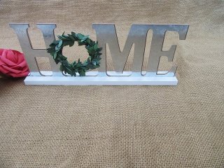 2Pcs Free Standing HOME Sign Desktop Home Decoration (image for) 2Pcs Free Standing HOME Sign Desktop Home Decoration