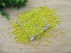 3000Pcs Flat Round Faceted Spacer Beads 6x4mm - Yellow