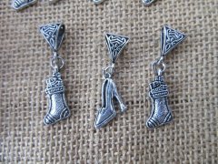 (image for) 100Pcs Boot Shoe Beads Charms Pendants Fit European Bracelet
