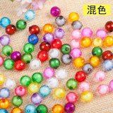 500g (1950pcs) Faceted Round Acrylic Loose Beads 8mm Mixed Color
