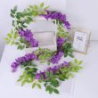(image for) 2Pcs Artificial Wisteria Hanging Flower Vine Garland Wedding Arch Party Garden Decor