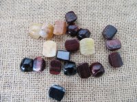 50Pcs Loose Flatback Stone Beads for Jewellery Making Crafts Ass