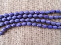 4Strands X 25Pcs Purple Teardrop Gemstone Beads 15x11mm