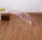 10Pc Kid Size Clear Pink Wind Water Proof Umbrella Parasol