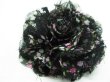 (image for) 10X Black Rose Exotisch Decorative Applique Embellishment
