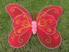 (image for) 10X New Red Butterfly Fairy Wings Dress-up