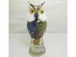 (image for) 1X Handmade Art Glass Owl Figurine Ornament 16cm High