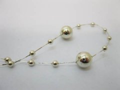 (image for) 1Roll X 60Meter Golden Beaded Garland for Wedding Craft Dia.8mm