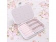 1Pc White Hard Case Earring Bracelet Etc Jewellery Travel Case
