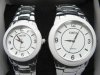 1Pair New Silver Couple Lover Wristwatch wa-w128 1Pair New Silver Couple Lover Wristwatch wa-w128
