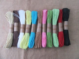 12Pcs x 30M Colorful Twisted Paper Twine Strings Craft DIY Scrap
