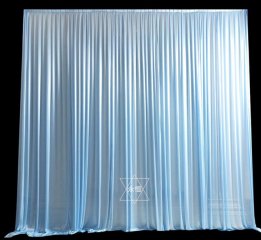 1X White Silk Cloth Wedding Party Backdrop Curtain Drapes