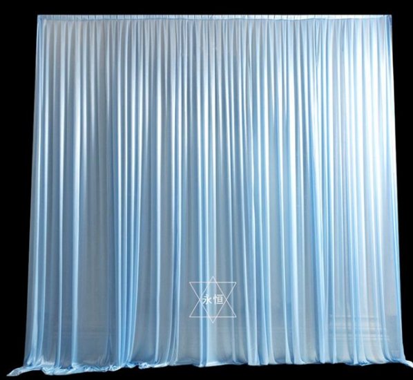 1X White Silk Cloth Wedding Party Backdrop Curtain Drapes - Click Image to Close