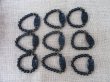 (image for) 10Pcs Elastic Black Gemstone Rock Stone Bracelet 12mm Bead